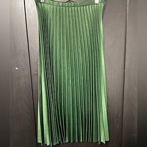 Zara Teal Pleated Skirt